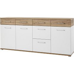 Bílo-hnědá komoda Germania Topix Grande