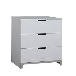 Bílo-šedá komoda se 3 zásuvkami Pinio Mini