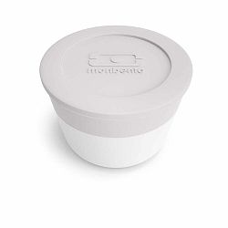 Bílo-šedá svačinová dóza Monbento Temple, 75 ml