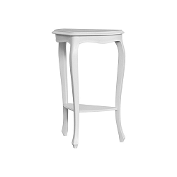 Bílo-šedý odkládací stolek Marianne, výška 85 cm
