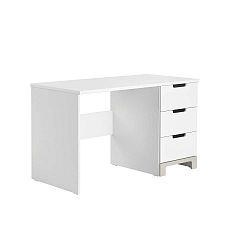 Bílo-šedý psací stůl Pinio Mini, délka 120 cm
