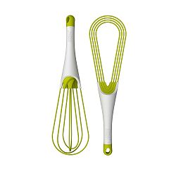 Bílo-zelená metlička Joseph Joseph Twist Whisk