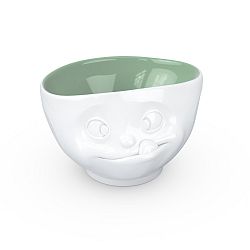 Bílo-zelená porcelánová mlsná miska 58products