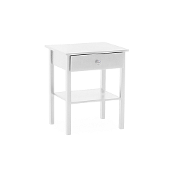 Bílý dřevěný noční stolek VIDA Living Willow