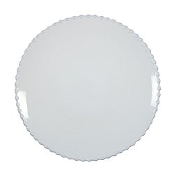 Bílý kameninový talíř Costa Nova Pearl, ⌀ 28 cm