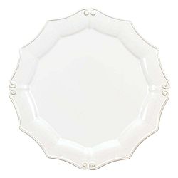 Bílý kameninový talíř Vintage Port, ⌀ 30 cm