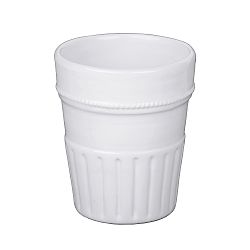 Bílý keramický kalíšek Ego Dekor 