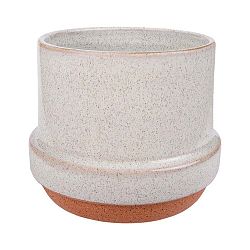 Bílý keramický květináč Vox Vas, výška 14 cm