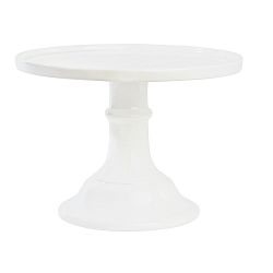 Bílý keramický podnos na dort Miss Étoile, ø 25 cm