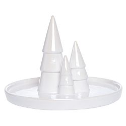 Bílý keramický servírovací tác Ewax Christmas