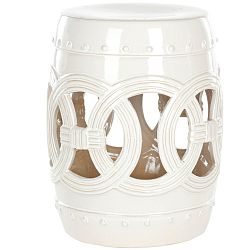Bílý keramický stolek Safavieh Antique White