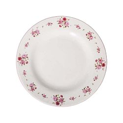 Bílý keramický talíř Antic Line Charme, ⌀ 26 cm