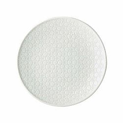 Bílý keramický talíř MIJ Star, ø 25 cm