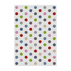 Bílý koberec Universal Norge Dots, 160 x 230 cm