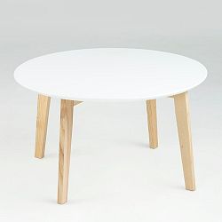 Bílý konferenční stolek Actona Molina, ⌀ 80 cm
