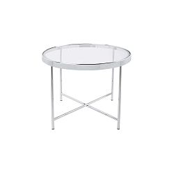 Bílý konferenční stolek Leitmotiv Smooth, ⌀ 60 cm