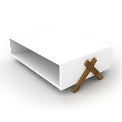 Bílý konferenční stolek Rafevi Kipp