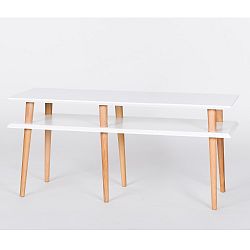 Bílý konferenční stolek Ragaba Mugo, délka 119 cm