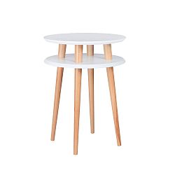 Bílý konferenční stolek Ragaba UFO, Ø 45 cm