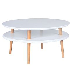 Bílý konferenční stolek Ragaba UFO, Ø 70 cm