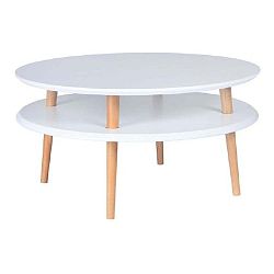 Bílý konferenční stolek Ragaba UFO, ⌀ 70 cm