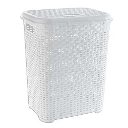 Bílý koš na prádlo Orion Ratan, 45 l