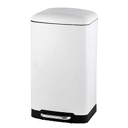 Bílý koš Steel Function Square Dustbin, 30 l