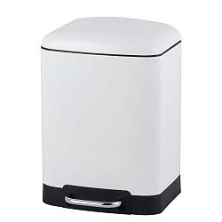 Bílý koš Steel Function Square Dustbin, 6 l