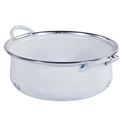 Bílý kovový hrnec Lionel, ø 23 cm