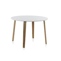 Bílý kulatý jídelní stůl Geese, ⌀ 110 cm
