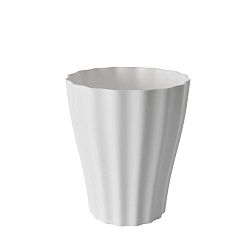 Bílý květináč Plastia Ola, ø 13,4 cm
