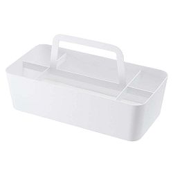 Bílý multifunkční box YAMAZAKI Tower, délka 30 cm