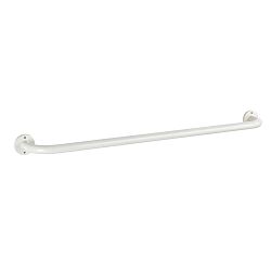 Bílý nástěnný držák na ručníky Wenko Basic, 80 cm