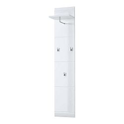 Bílý nástěnný věšák Germania Adana, výška 152 cm