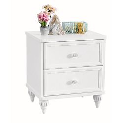 Bílý noční stolek Romantica Nightstand