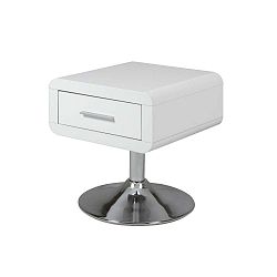 Bílý noční stolek s 1 šuplíkem Actona Comfort