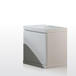 Bílý noční stolek Vipack Lara White, šířka 44 cm