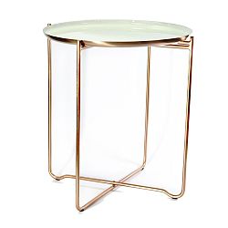 Bílý odkládací stolek 360 Living Cady, ⌀ 50,5 cm