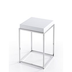 Bílý odkládací stolek Ángel Cerdá Balduino