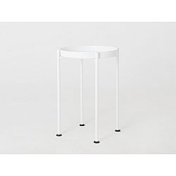 Bílý odkládací stolek Custom Form Hanna, ⌀ 40 cm