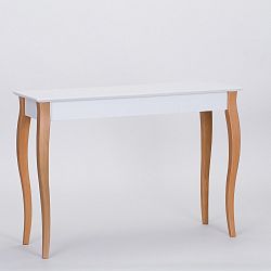 Bílý odkládací stolek Ragaba Console, délka 105 cm