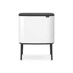 Bílý odpadkový koš Brabantia Touch, 36 l