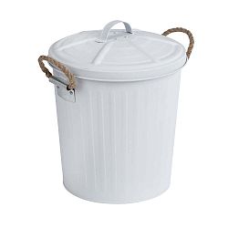 Bílý odpadkový koš z nerezové oceli Wenko