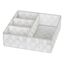 Bílý organizér se 4 přihrádkami Wenko Adria 