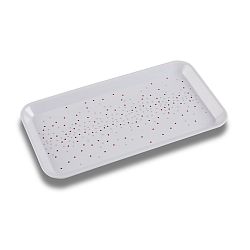 Bílý podnos VERSA, 30 x 16,4 cm