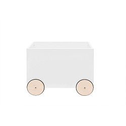 Bílý pojízdný box na hračky BELLAMY Lotta