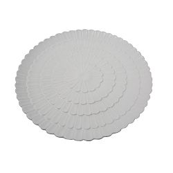 Bílý porcelánový talíř Mauro Ferretti Flower