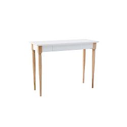 Bílý pracovní stůl Ragaba Mamo, šířka 105 cm
