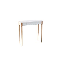 Bílý pracovní stůl Ragaba Mamo, šířka 65 cm