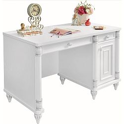 Bílý pracovní stůl Romantic Study Desk